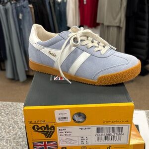 Gola Men's Light Blue and White Sneakers